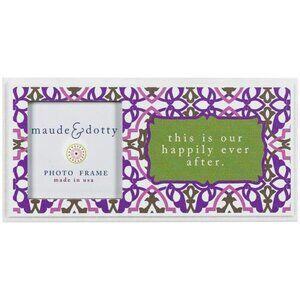 Danielson Designs Maude & Dotty Photo Frame "This is Our Happily Ever After" New